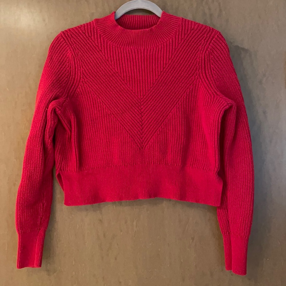 Kendall & Kylie cropped red sweater
